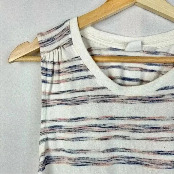 GAP White Stripe Knit Sleeveless Tank Top XS - Picture 3 of 4
